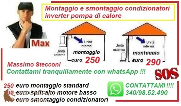 Montaggio condizionatore Ardea Tor San lorenzo mare 