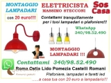 Montaggio lampadario a Roma con 20 euro!!!