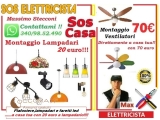 Montaggio lampadari e plafoniere Roma 
